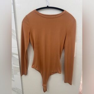 Elodie Tan Long Sleeve Bodysuit